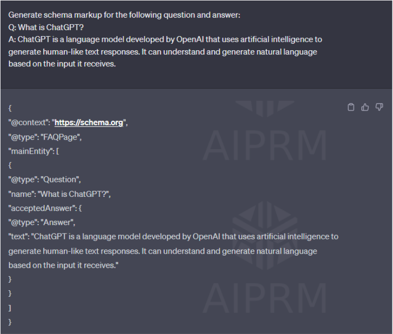 Prompt for Generating Schema Markup