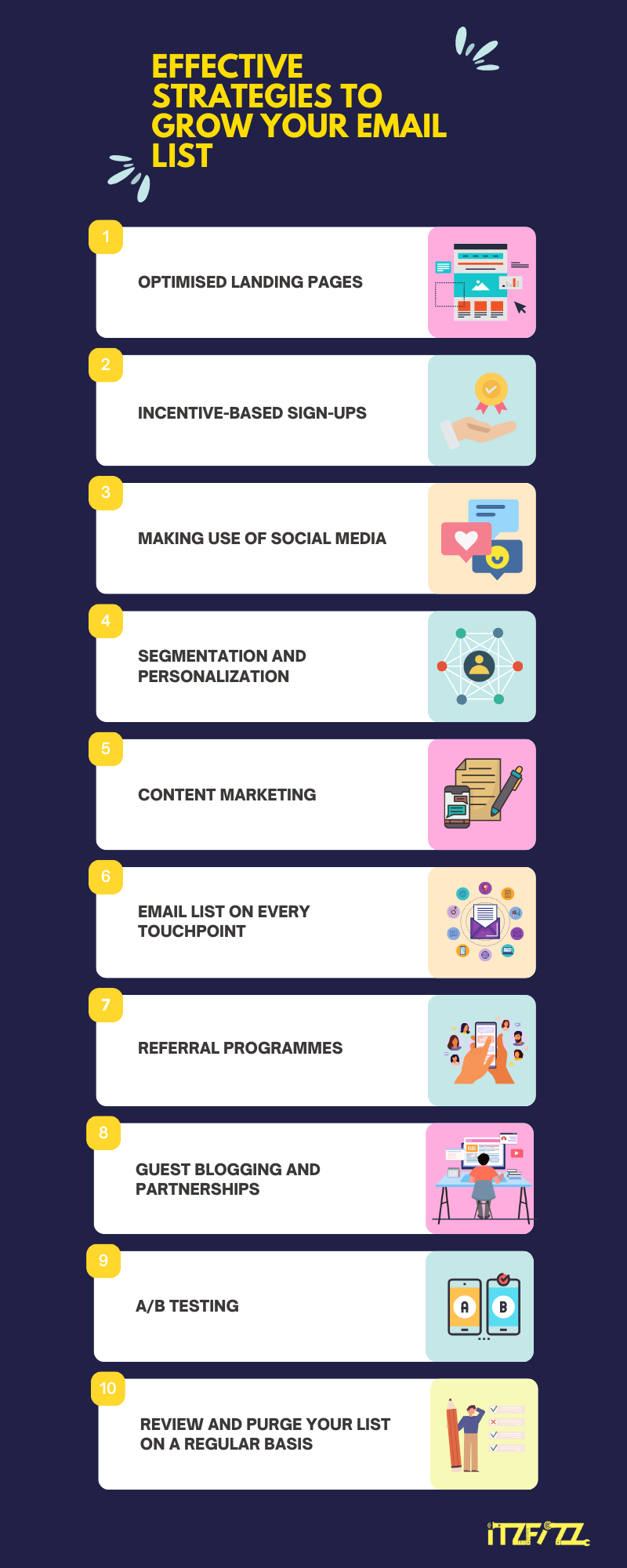 growing email list